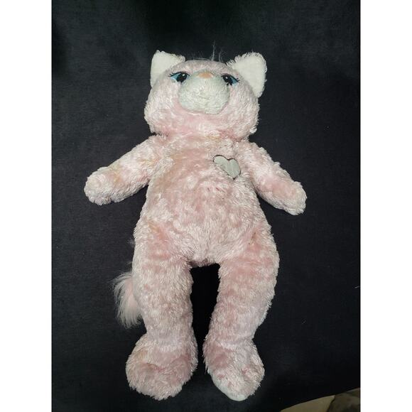 Build A Bear Pink Sassy Disney Aristocats Marie Heart Kitty Plush Stuffed Animal - Picture 6 of 11